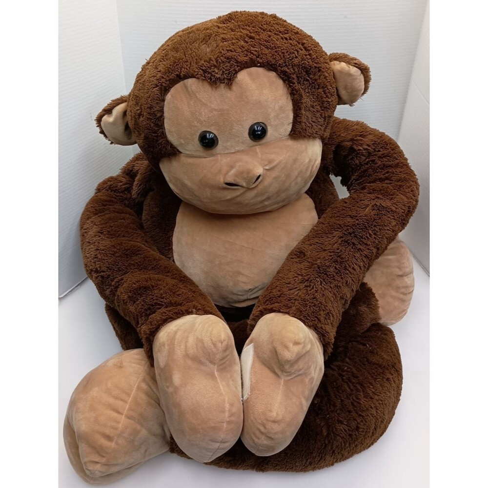 Hug Fun Monkey Large Plush 48" Stuffed Animal Chimpanzee Brown Vintage Excellent